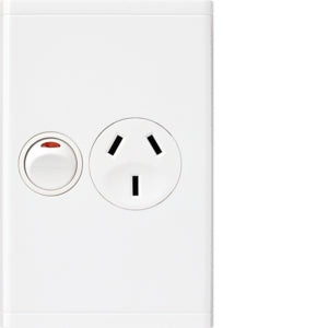 Visage Sw Socket Sgl 10A Vert