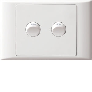 Premiere Switch 2 Gang IPP66 Horiz 10A