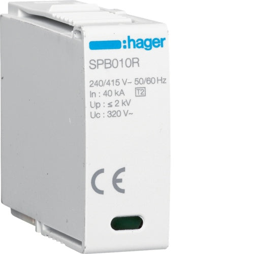 Surge Cartridge L-N In 40kA Imax 100kA