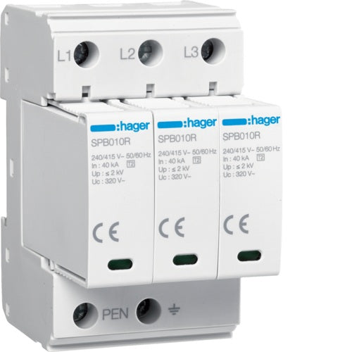 Surge Very Coarse 3P T2 TNC 100kA Remote contact