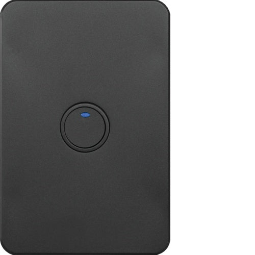 Silhouette Tactile Switch Knx 1 Gang LED Matt Black