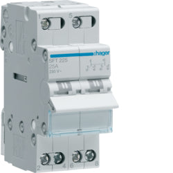 Changeover Switch with Centre Off 2P 25A Top