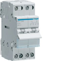 Changeover Switch with Centre Off 2P 40A Top