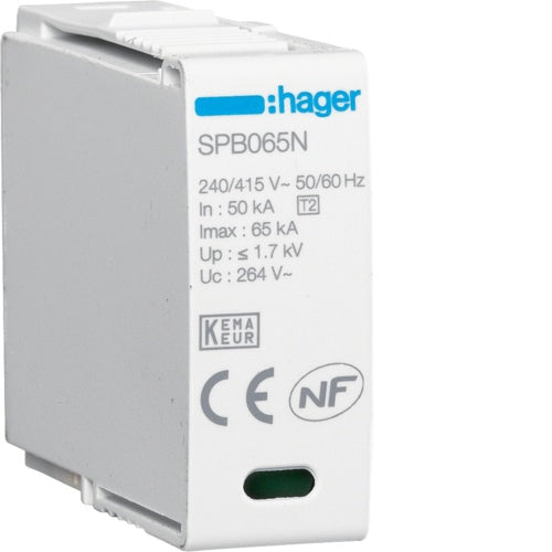 Surge Cartridge N-PE In 20kA Imax 65kA