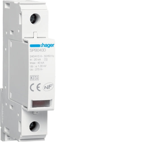 Surge Medium 1P T2 TNC 40kA Remote contact