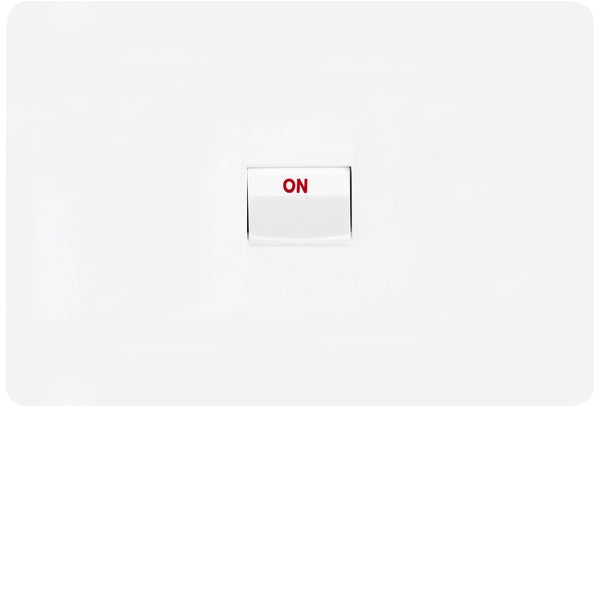 Allure Cooker Switch 40A 2Pole Horiz Matt White