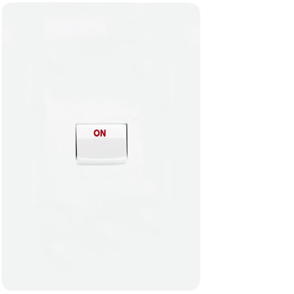 Allure Cooker Switch 40A 2Pole Vert Matt White