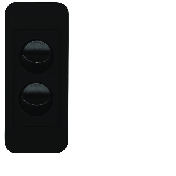 Allure Switch Architrave 16AX Double Matt Black