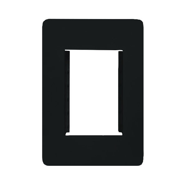 Allure Accommodation Plate 3Module Matt Black