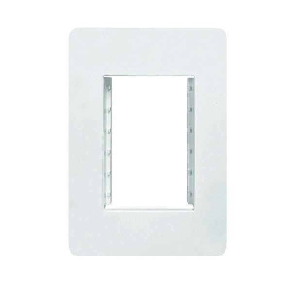 Allure Accommodation Plate 3Module Matt White