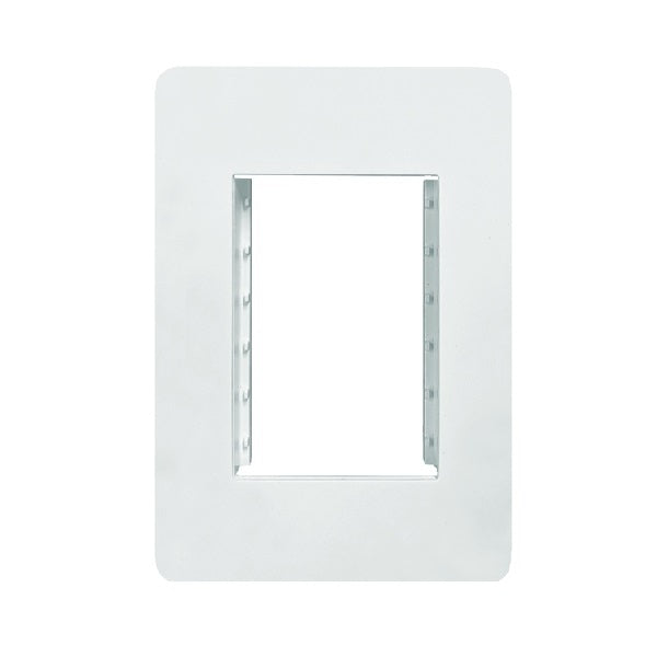 Allure Accommodation Plate 3Module Gloss White