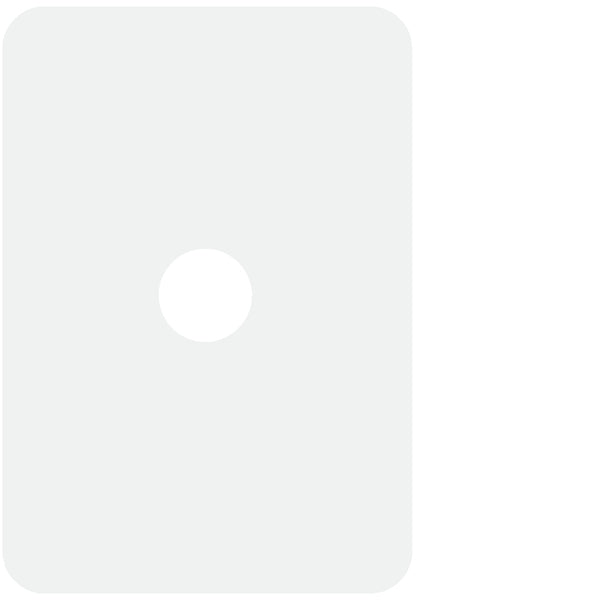 Allure Switch Plate 1Gang Gloss White