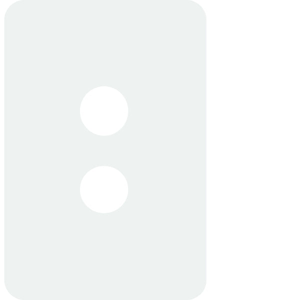 Allure Switch Plate 2Gang Gloss White