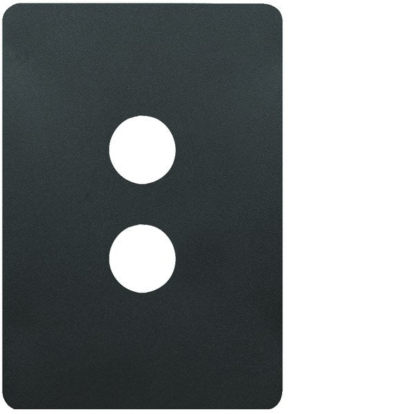 Allure Switch Plate 2Gang Matt Black