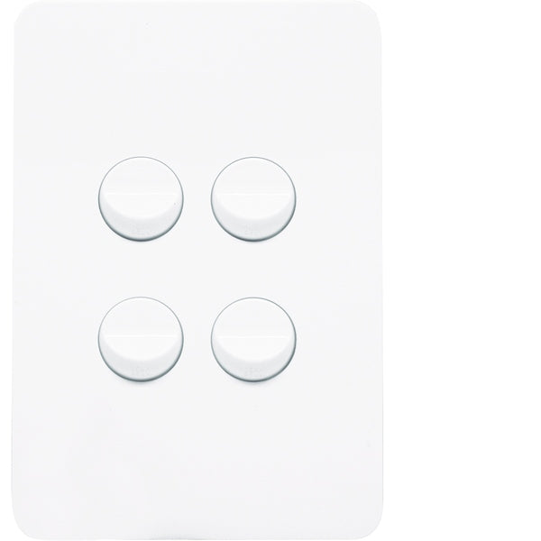 Allure Switch 4Way Vert 16AX Gloss White