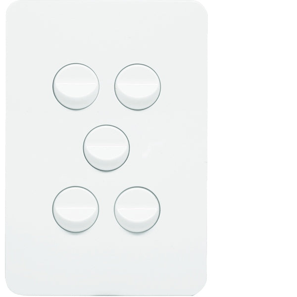 Allure Switch 5Way Vert 16AX Gloss White