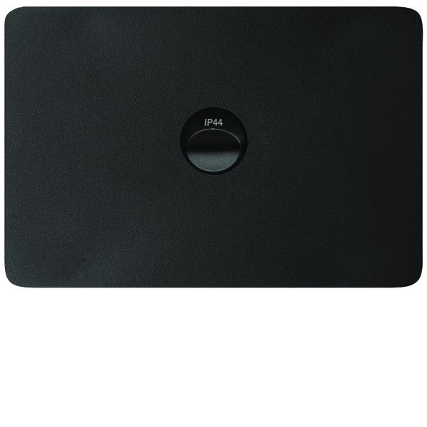 Allure Switch 16AX Single Horiz Matt Black IP44