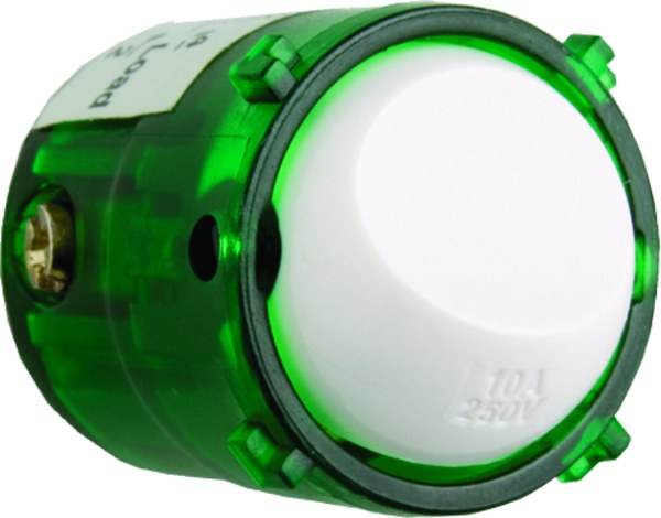 Switch Mech 10A Dbl Pole Matt White