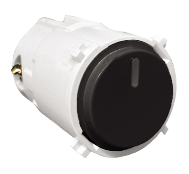 Push Button 10A Flush Tactile Mech Matt Black