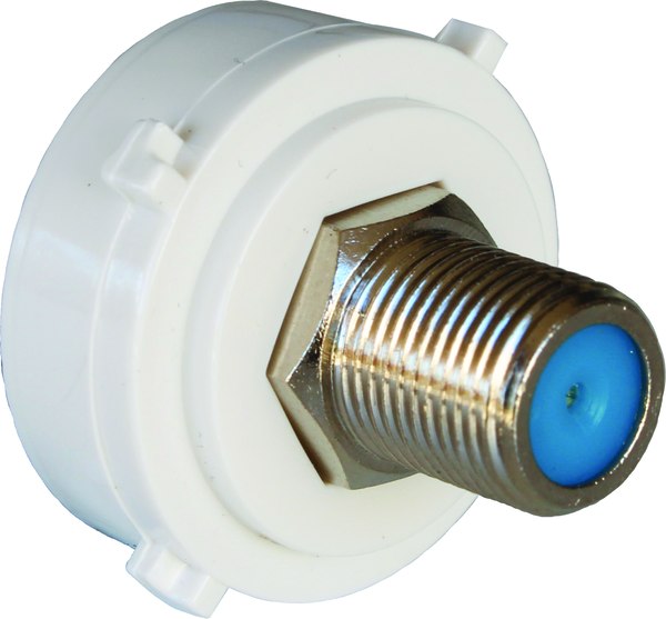 Mech 75 Ohm F Connect 3GHz Matt White