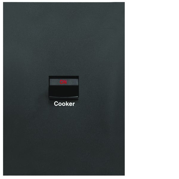 Finesse Cooker Switch 40A 2Pole Vert Matt Black