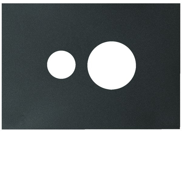 Finesse Switched Socket Cover Plate 1Gang Matt Black