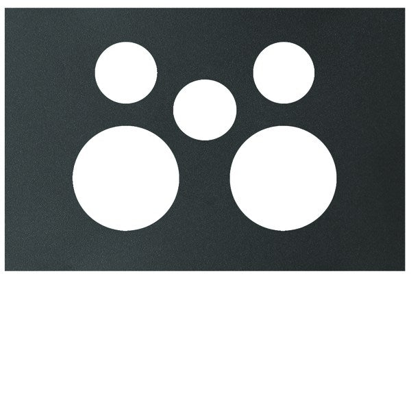 Finesse Cover Plate for Sw Socket Dbl Extra Sw Matt Black