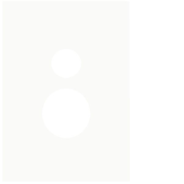 Finesse Switched Socket Cover Plate Sgl Vert Gloss White