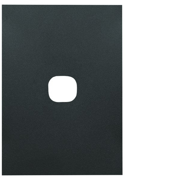 Finesse Cover Plate Hybrid 1Gang Matt Black