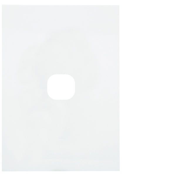 Finesse Cover Plate Hybrid 1Gang Matt White