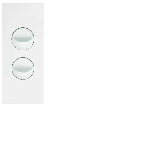 Finesse Switch Architrave 16AX Double Matt White