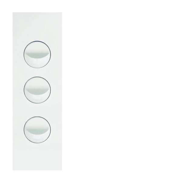 Finesse Switch Architrave 16AX Triple Matt White