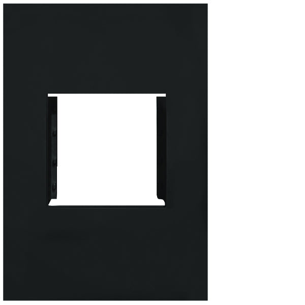 Finesse Accommodation Plate 2Module Matt Black