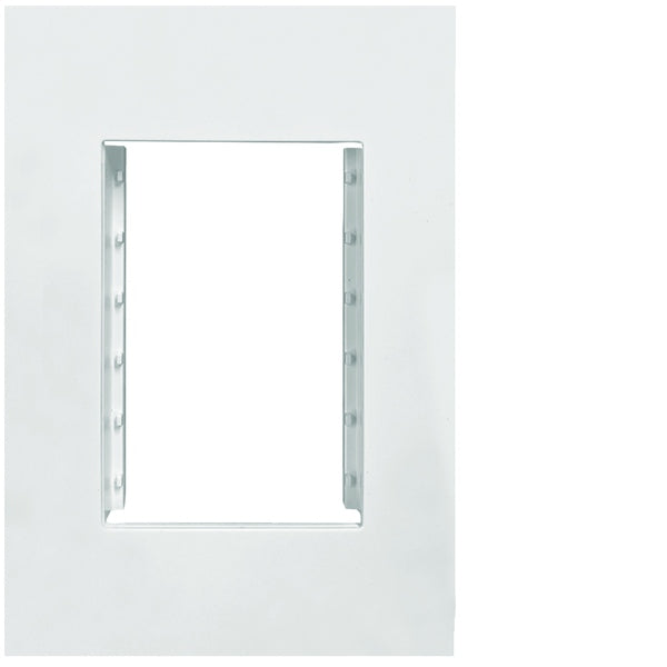 Finesse Accommodation Plate 3Module Gloss White