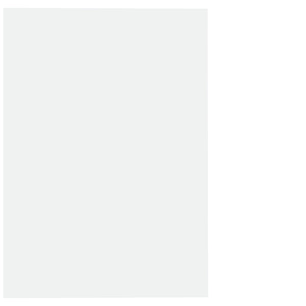 Finesse Blank Plate Horizontal Matt White