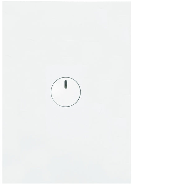 Finesse Switch Single Push Button Vert Gloss White