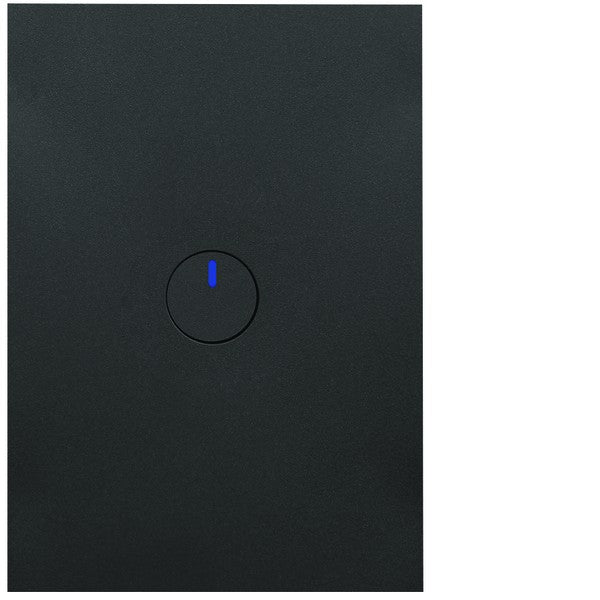 Finesse Switch Single Push Button Vert Matt Black