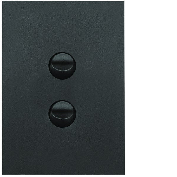 Finesse Switch Double Vert 16AX Matt Black