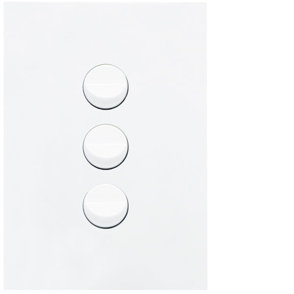Finesse Switch Triple Vert 16AX Gloss White