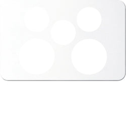 Silhouette Cover Plate Switched Socket Dbl Extra Sw Horiz Mw
