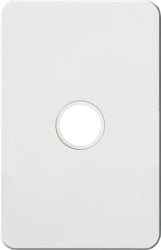 Silhouette Grid & Cover Only 1 Gang Matt White