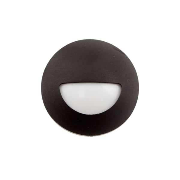 Bulkhead Round 3W S/Mount DC 12-24V CV Black