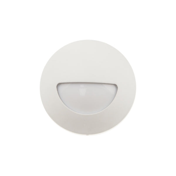 Bulkhead Round 3W S/Mount DC 12-24V CV White