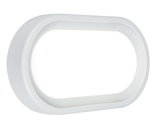 Bulkhead Oval 18W 1080lm Warm White 240V White