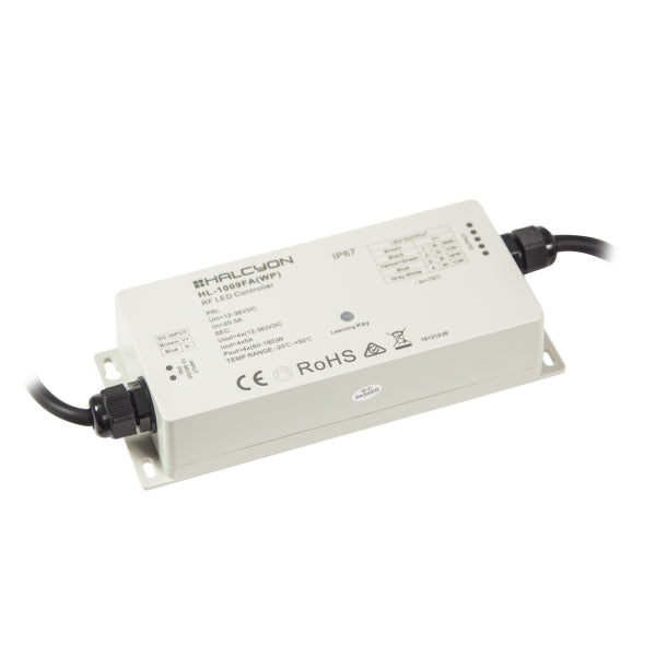 LED Controller Receiver Input 12-36VDC Sec 0-180W IP67