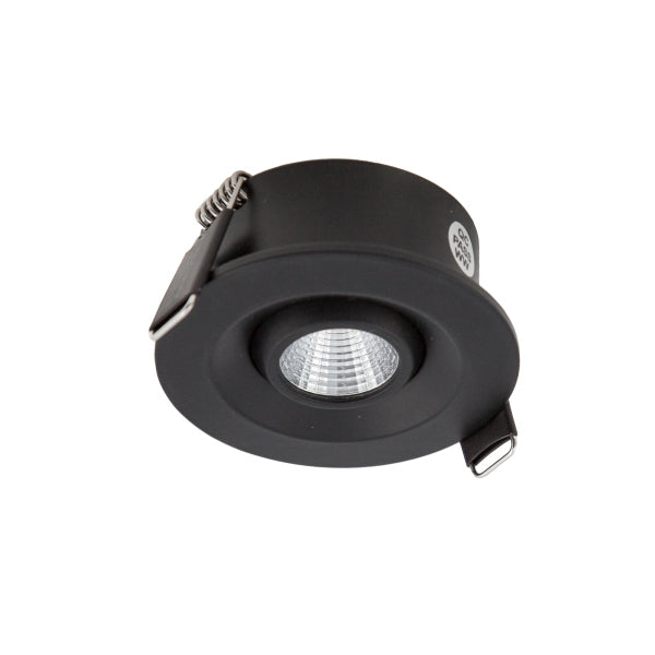 Eyeball 3W 350mA CC WW Black