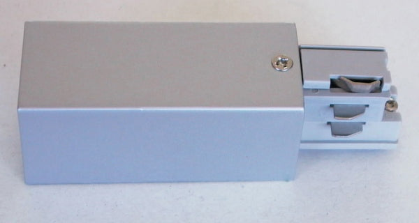 3Circuit Track Mains Connector L/Earth Silver