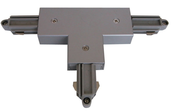 1Circuit Track T Connector Earth Left Silver