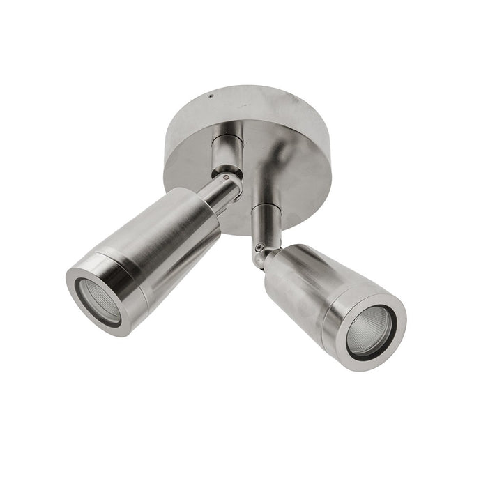 Mariner II Twin Spot Tilt/rotate S/Steel 2x 9W 240V