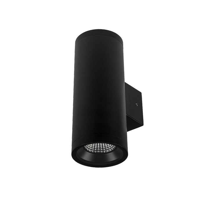Ext Wall Rnd Column LED 2x 20W IP65 Driver Dim Cc Ww Blk